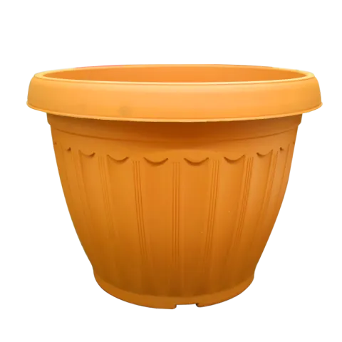 RYKER POT KD2005 BROWN PVC DECORATIVE ROUND
